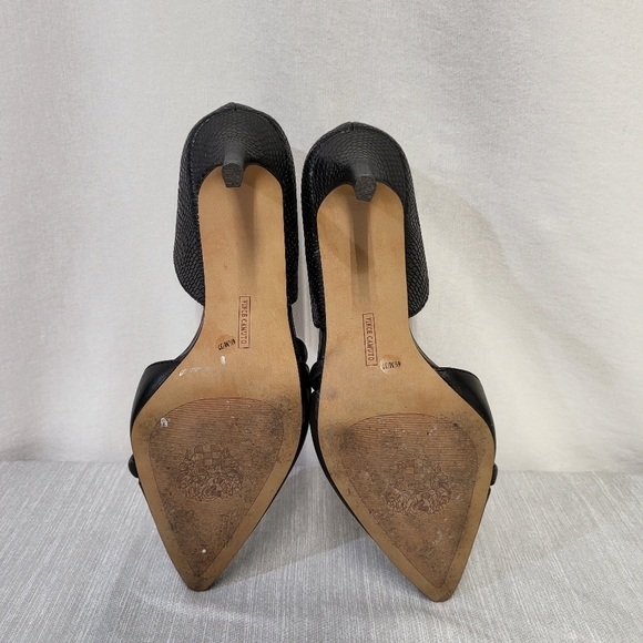 VINCE Camuto Shoes Size 6.5M Black Heels Classic Adeilia Leather Upper - Picture 9 of 9